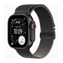 اپل واچ Ultra 3 مدل 49 میلی متری Black Titanium Case با بند Titanium Milanese