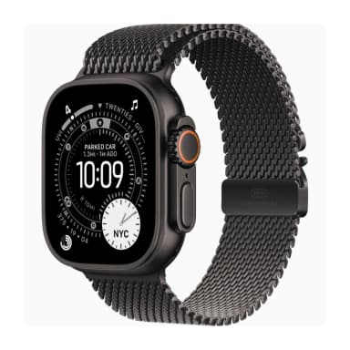 اپل واچ Ultra 3 مدل 49 میلی متری Black Titanium Case با بند Titanium Milanese