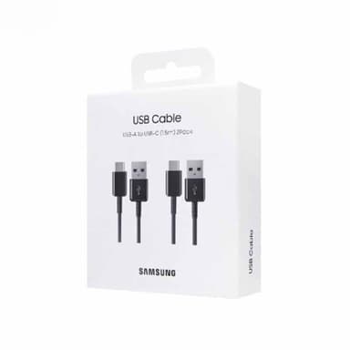 پک کابل تایپ سی سامسونگ مدل USB-A To USB-C طول 1.5 متر 2 عددی