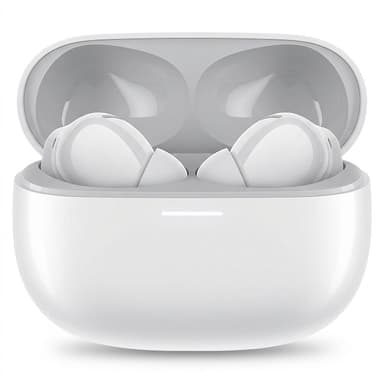 هدفون بلوتوثی شیائومی مدل Redmi Buds 5 Pro با نویز کنسلینگ فعال (ANC)، نویز کنسلینگ میکروفون (ENC)، درگاه شارژ USB Type-C، دارای میکروفون سه‌گانه در هر ایرباد برای حذف نویز و حذف صدای باد، مقاوم در برابر رطوبت و عرق