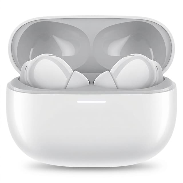 هدفون بلوتوثی شیائومی مدل Redmi Buds 5 Pro با نویز کنسلینگ فعال (ANC)، نویز کنسلینگ میکروفون (ENC)، درگاه شارژ USB Type-C، دارای میکروفون سه‌گانه در هر ایرباد برای حذف نویز و حذف صدای باد، مقاوم در برابر رطوبت و عرق
